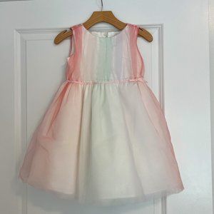 Girls Rainbow Tulle Special Occasion Dress Size 3T